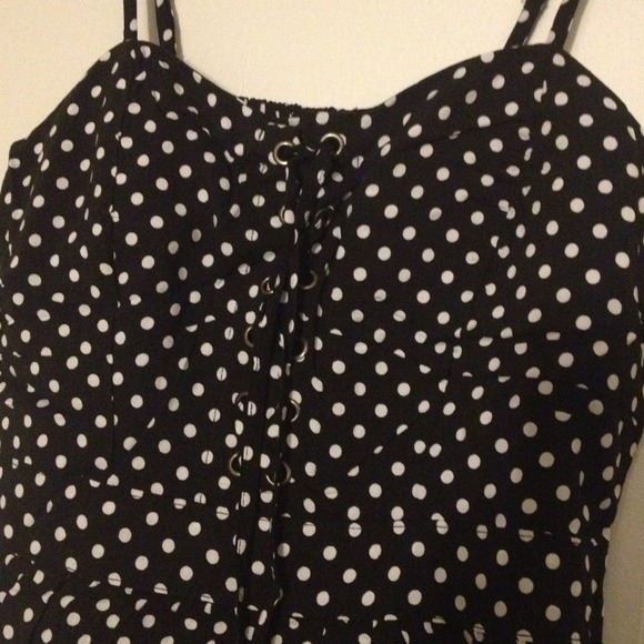New black polka dot dress - Picture 4 of 4