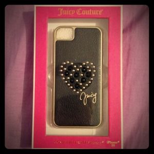 JUICY COUTURE black/gold studded iPhone 5/s case