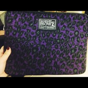 13" purple COACH laptop case