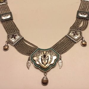 GIFTED Silver ornate vintage  necklace from India