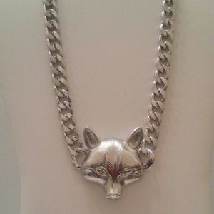 Fox face necklace