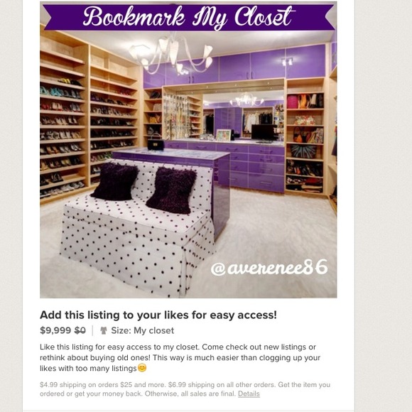 🎀🎀 BOOKMARK MY CLOSET 🎀🎀