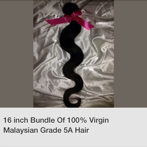100% Virgin 16 inches of Malaysian Hair