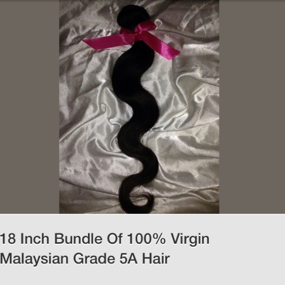18 inch 100% virgin Brazilian Hair