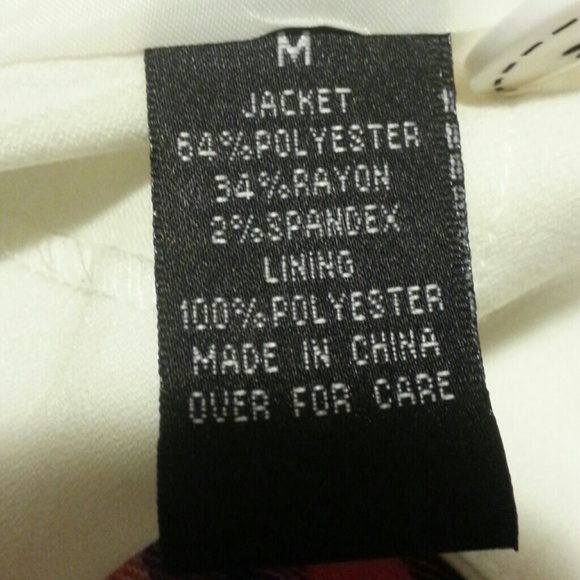 White Pinstriped Blazer - Picture 4 of 4