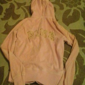 Victoria Secret pink velour hoodie