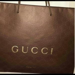 Authentic Gucci shopping bag