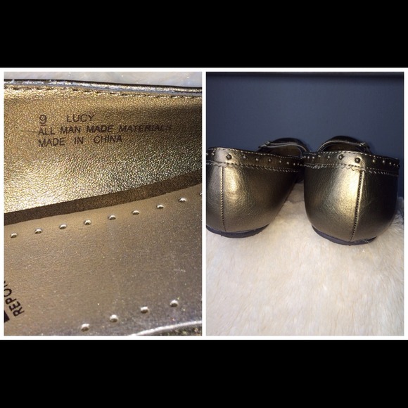 🎈NEWLY REDUCED🎈Gold Flats by Report. "Lucy". - Picture 3 of 4