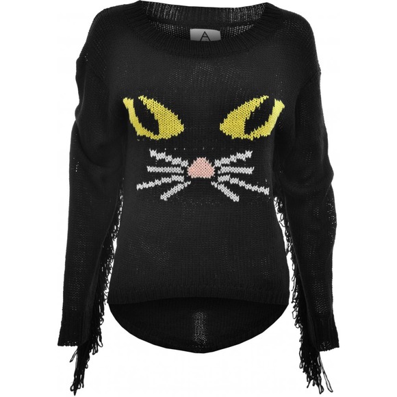 SOLD!! 🚫UNIF Meow Fringe Sweater PRICE REDUCED! - Picture 1 of 4