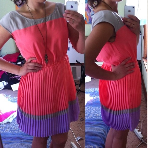 🚫 BUNDLED 🚫 AE Color Block Dress NWOT - Picture 4 of 4