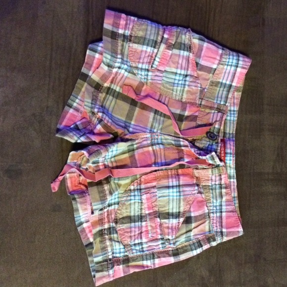 Plaid shorts