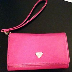 Hot pink purse/wallet/clutch
