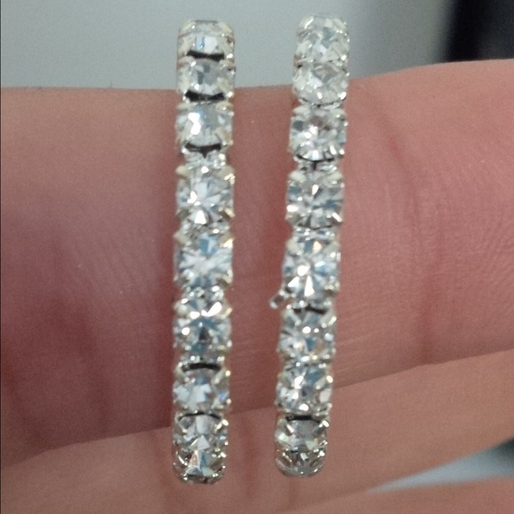 Swarovski hoop earrings