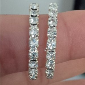 Swarovski hoop earrings