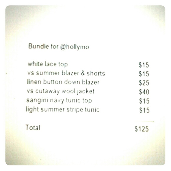 Bundle for hollymo