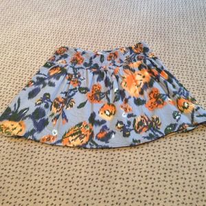 Flower print skirt