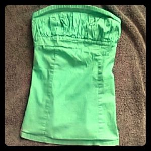 Adorable green tubetop!