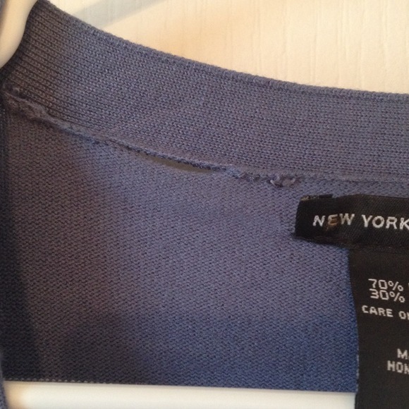 Blue striped cardigan. - Picture 3 of 3