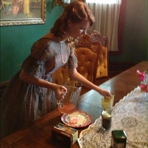 1950s Vintage Low Back Gingham Dress🎀