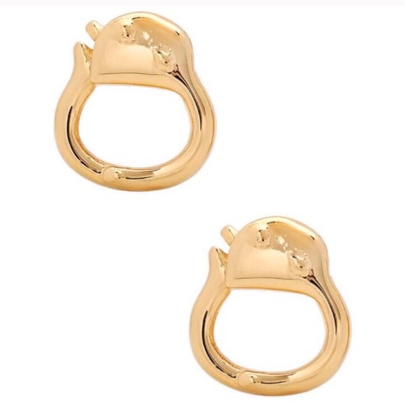 Gold Plated Handcuff Studs - Picture 2 of 4