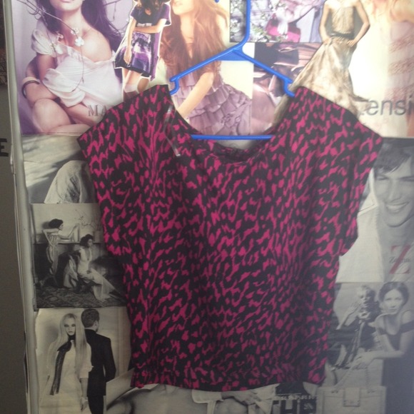 Hot pink blouse