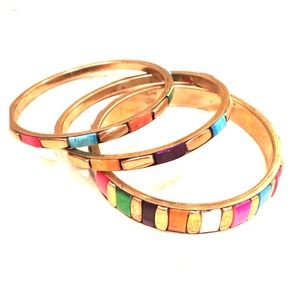 BUNDLED Colorful bangles set of 3