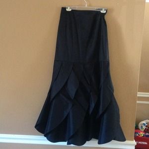 Long Black Semi Formula Skirt size 6