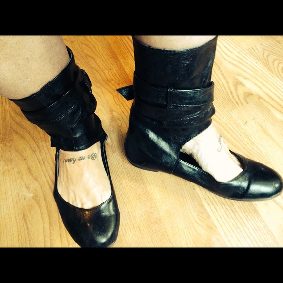 Funky vintage Hipster 70's Ballet Bootie shoes