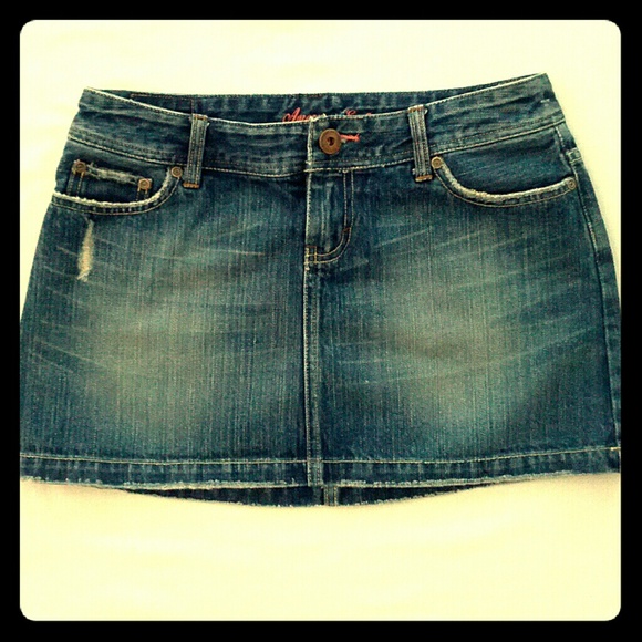 American Eagle denim blue skirt