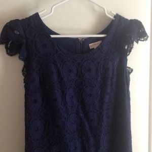 Blue lace dress