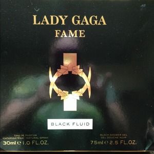 Lady Gaga Black Fluid Eau De Parfum Set.