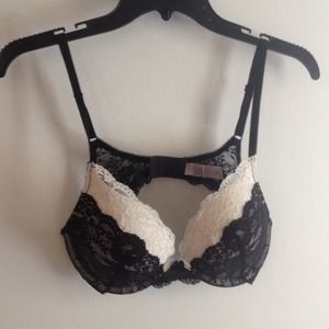Victoria's Secret Black and white lace bra