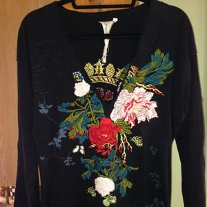 JW Los Angeles embroidered long sleeve shirt
