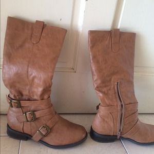 Tan boots