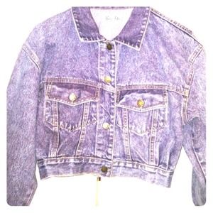 💜Purple Acid wash Denim Jacket💜
