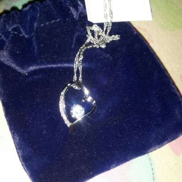 Australian Swarovski crystal eternal love necklace