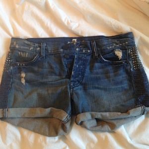 Seven for all man kind denim shorts