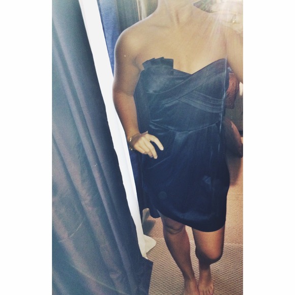 In The Navy Dress