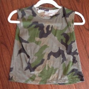 Brandy melville camo muscle tee