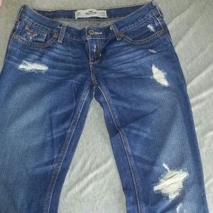 Distressed hollister jeans