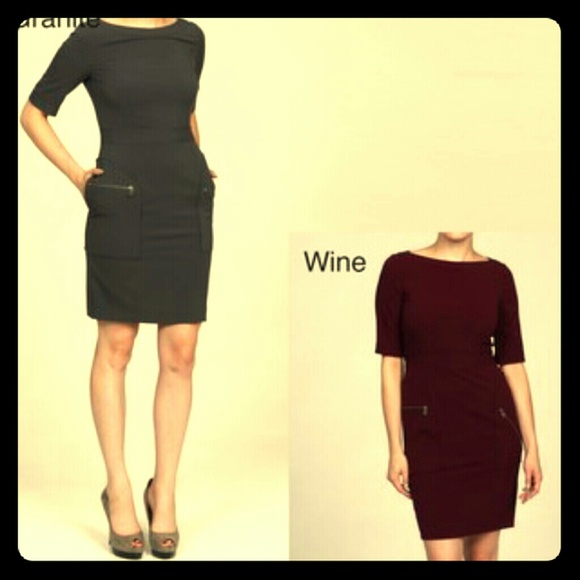 MARC NY dress in WINE color - Picture 1 of 3