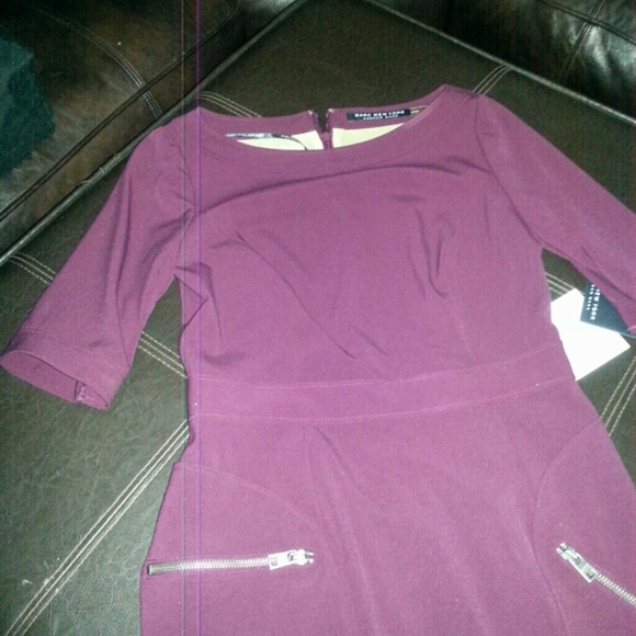 MARC NY dress in WINE color - Picture 3 of 3