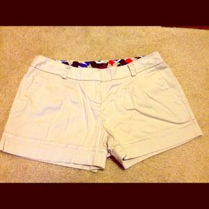 Women's cream dress shorts