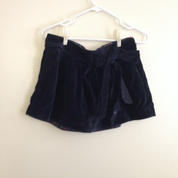 A&F Navy Skirt with bow belt
