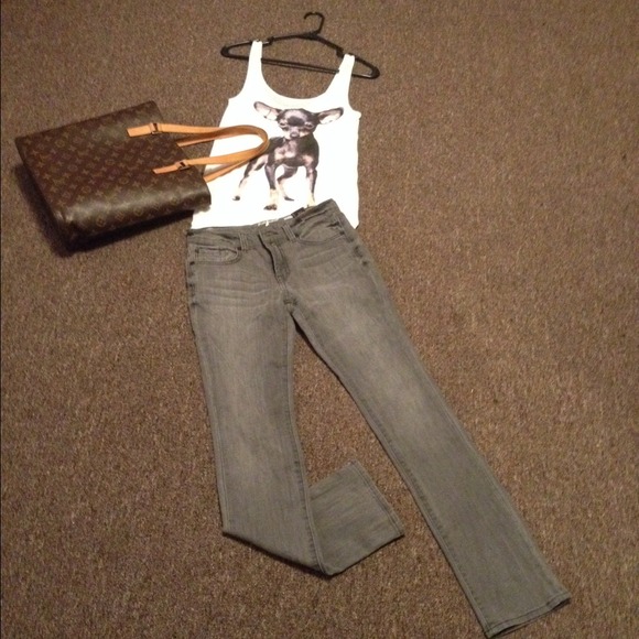Teen girl 7 for all mankind grey skinny denim sz14
