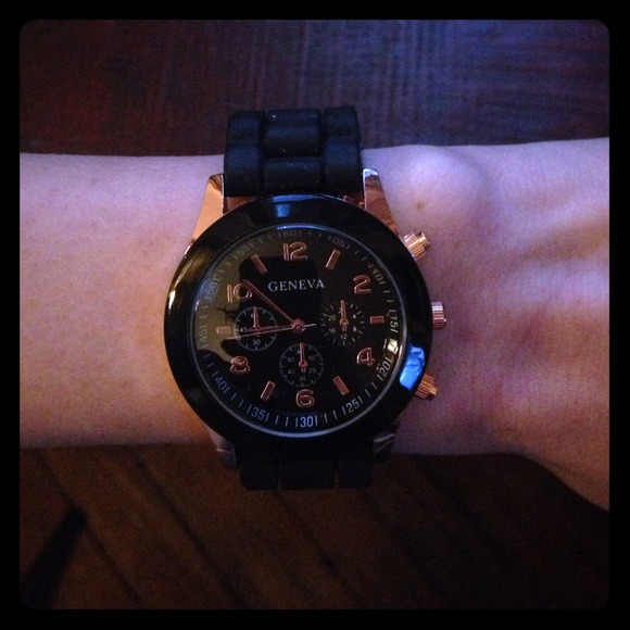 Black Geneva Watch