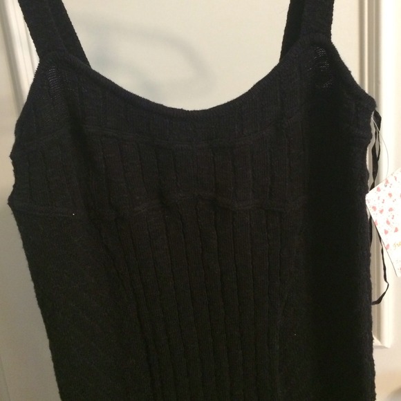 Free people black knit dress