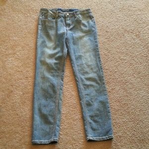 Lightly colored skinny jeans