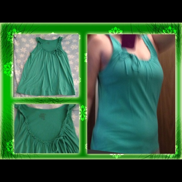 Green sleeveless top