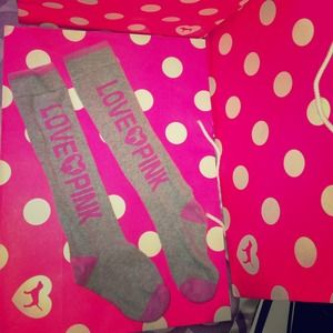 Love pink socks and leggings bundle